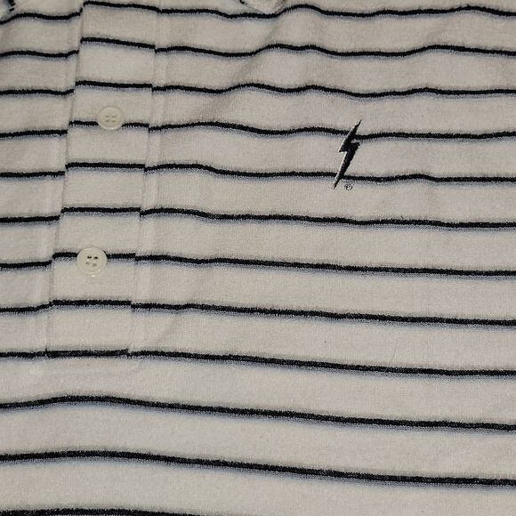 NWT Vintage Lightning Bolt A Pure Source Surf Skate Short Sleeve Terry Shirt L - Picture 4 of 8